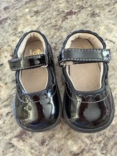 Toddler Girl See Kai Run Jane II Black Patent Leather Mary Jane Shoes Sz. 5 MINT