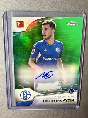 2022-23 Topps Chrome Bundesliga Mehmet Can Aydin Green Rookie Auto Autograph /99