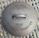 Vintage Wagner Ware #9 Drip-Drop Roaster  (LID ONLY) - RESTORED