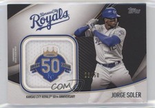 2020 Topps Special Event Jersey Sleeve Black 26/50 Jorge Soler Jumbo Patch 2r8