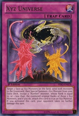 Xyz Universe - PRIO-EN078 - Rare - 1st Edition - Moderately Played