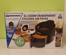 Daewoo Actuate Air Fryer Cyclonic 5L 1500W With Glass Viewing Window