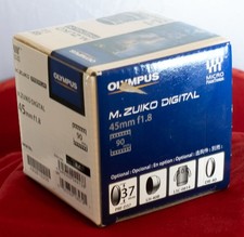 Olympus M.Zuiko 45mm f/1.8 Digital Lens      ( MINT)    (BLACK)
