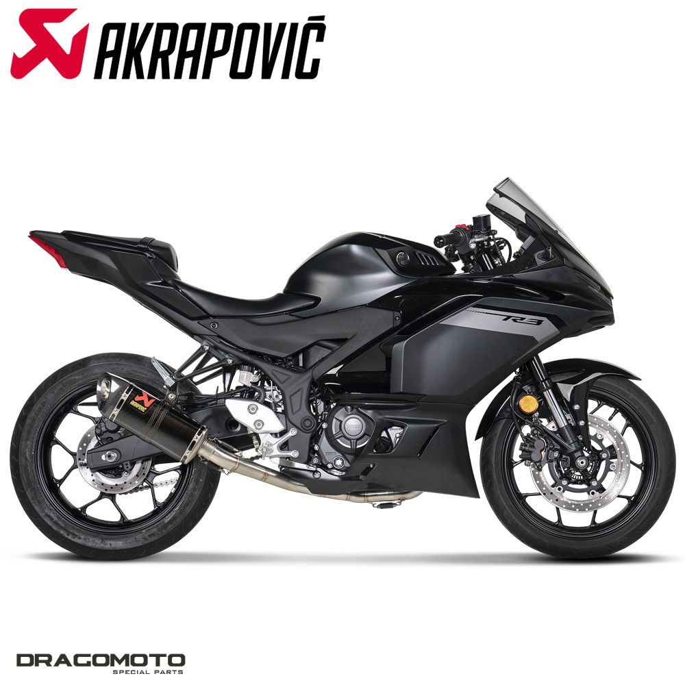 Full exhaust YAMAHA YZF-R25 2015-2024 AKRAPOVIC Carbon RC S-Y3R3