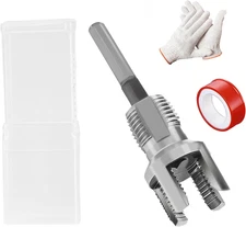 Integrated Internal & External Pipe Threading Tool, 3/4'' 1'' Dies, Dual-Functio