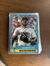 2025 Topps Heritage High Number - Sauryn Lao #675 Light Blue Sparkle