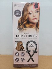 Heatless Hair Curler - 1 Curling Rod 2 Scrunchies 1 Hair Clip - NEW Open Box