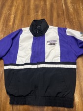Vintage 90 s Brickyard 400 LogoAthletic Nascar Zip Up Lined Windbreaker Men s L