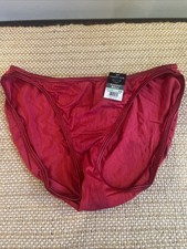 NWT Vanity Fair Illumination 18108 String Bikini panty panties XL 8 Red