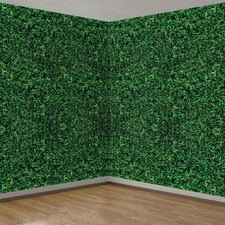 1 Pcs 9 X 4.5 Ft Green Leaves Photography Backdrop Grass Tablecloth