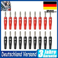 20X 4mm Bananenstecker Lautsprecher für Kabel Boxen Endstufen AV-Receiver DE