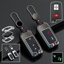 Alloy Soft Silicone Car Key Fob Case Cover For Toyota Camry Corolla Rav4 4runner