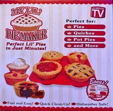 My Lil Pie Maker As Baking Kit Silicone Supplies Mini Pies, Quiches & More