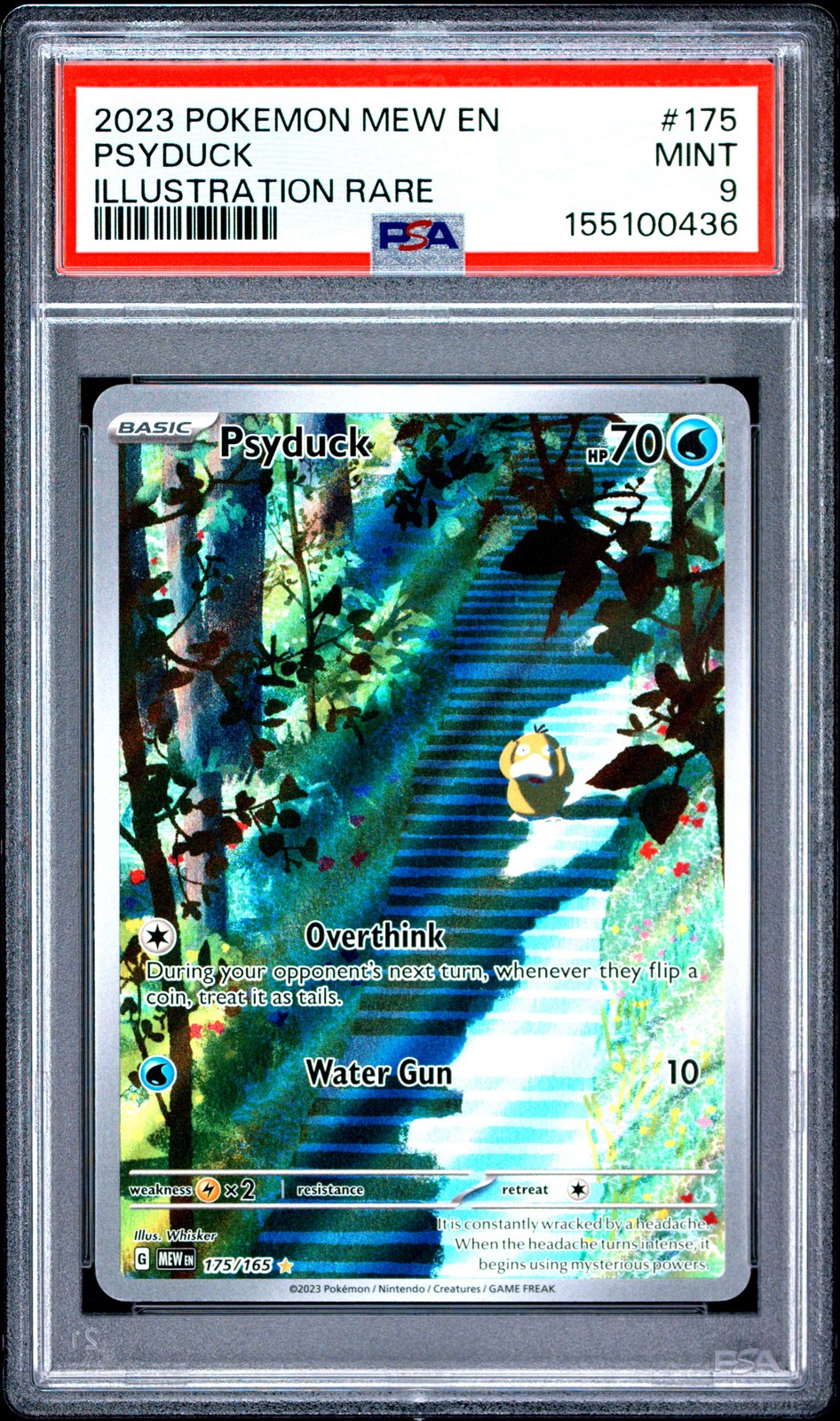 2023 POKEMON MEW EN-151 ILLUSTRATION RARE #175 PSYDUCK PSA 9