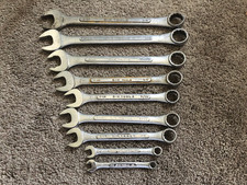 Vintage Lot of 9 S-K TOOLS Combination SAE Wr...