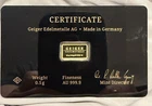 Statue of Liberty Gold Coin .999 Fine 1/1000 oz Proof Strike Uncertified