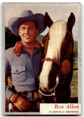 1953 Topps Who-Z-At Star? (R710-4) #2 Rex Allen