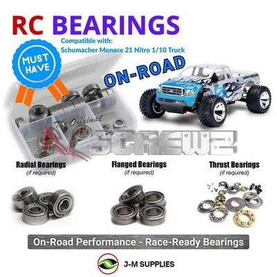 RCScrewZ Metal Shielded Bearings sch008b for Schumacher Menace 21 RTR MT | KIT