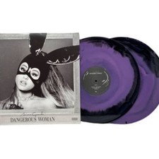 ARIANA GRANDE 💜 Dangerous Woman Purple Black Swirl Vinyl 2LP Wicked, NEU SEALED