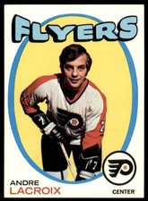 1971-72 Topps #33 ANDRE LACROIX  Philadelphia Flyers  NM-MT