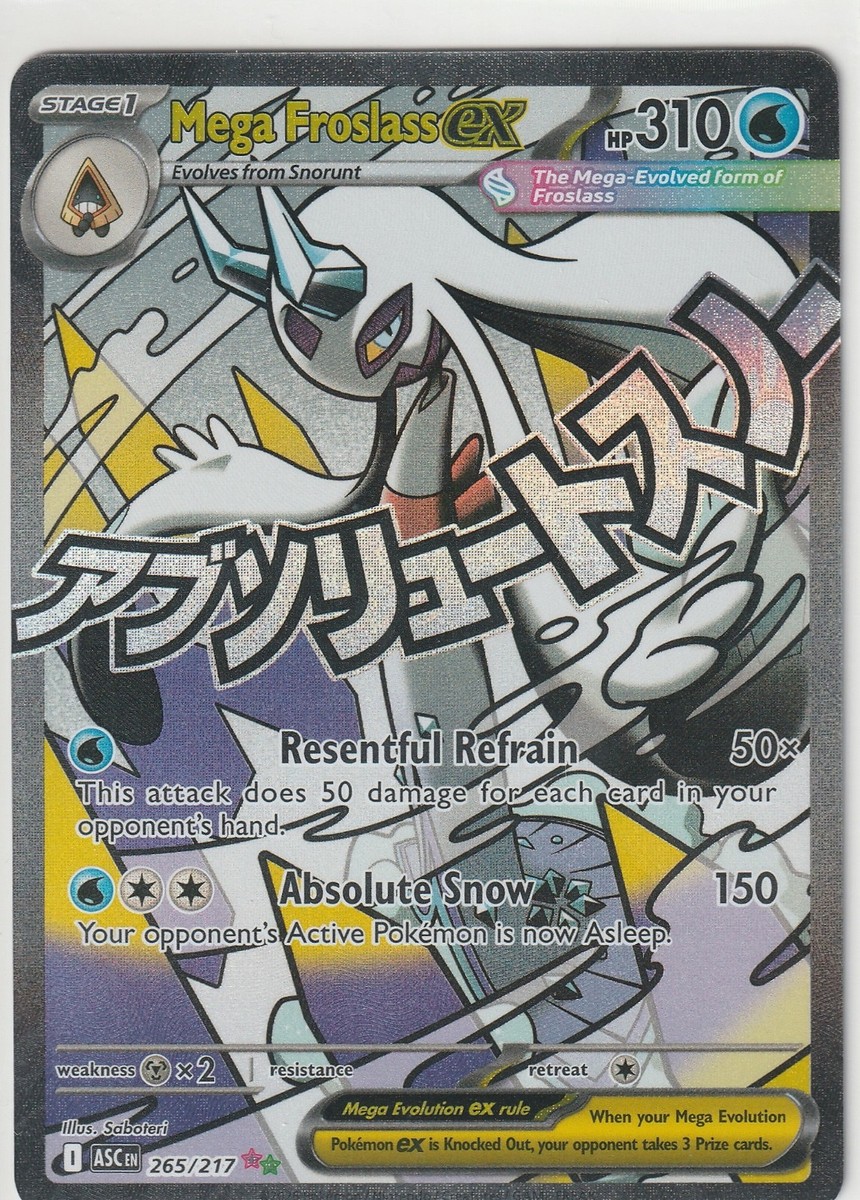 MEGA FROSLASS ex トレーディングカード Mega Froslass ex ME: Ascended Heroes ASC 265/217 NM | eBay