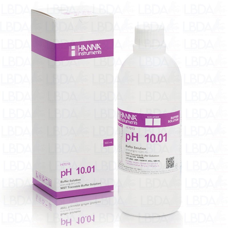 Solution étalonnage pH 10.01 Hanna Instruments fluide de haute pureté