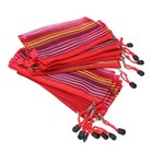 12 PCS Organizer Pouch Zipper File Bags Colorful Stripe Mesh Pencil Case