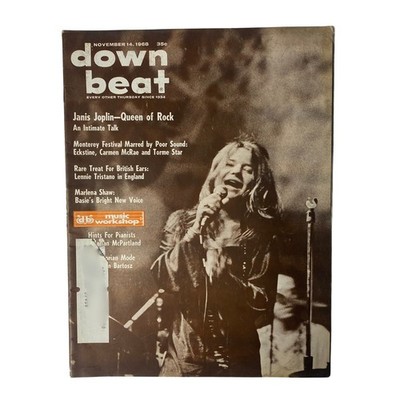 Down Beat Magazine November 14, 1968 Vol 35 No. 23 Janis Joplin Cover