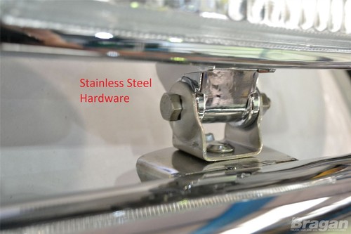 Roof Bar + Spots For Volvo FH4 2013 - 2021 Globetrotter XL Stainless - Picture 6 of 11