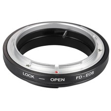 FD-EOS Adapter Ring No Glass for Canon FD Lens to EOS EF Mount Camera Set