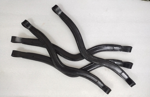 Lot 10 x 1 bandeau cheval cuir canal vide toutes tailles et formes (12 et 14 mm) - Photo 2/20