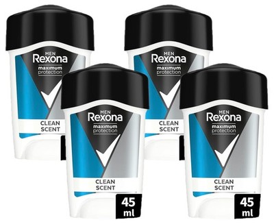 Rexona Men Maximum Protection Deo Creme Clean Scent Antitranspirant 4x45 ml