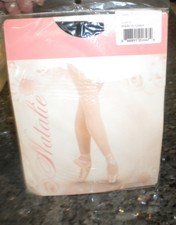 NATALIE ADULT DANCEWEAR BLACK PANTYHOSE TIGHTS SIZE S MICROFIBER NYLON BOX31