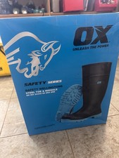 OX Safety Wellinton Steel Toe & Midsole Boots UK Size 12