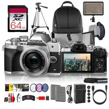 Olympus OM-D E-M10 Mark IV Silver 14-42mm Vlogging Bundle