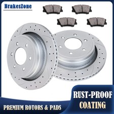 Rear Brake Rotors and Pads for Ford F-150 12-...