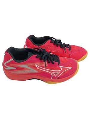 Mizuno Sportschuhe Kinder Gr. 36.5 Rot Sportlich WAVE LIGHTNING STAR Z7 JR