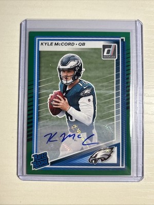 2025 Donruss Kyle McCord #325 Green Press Proof Auto 