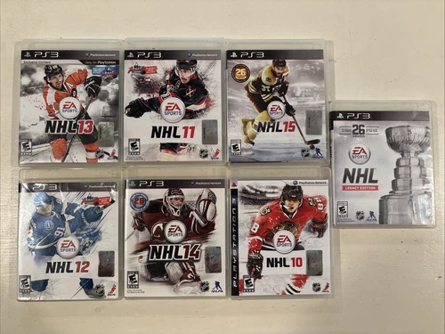 playstation 3 games lot 7 NHL hockey