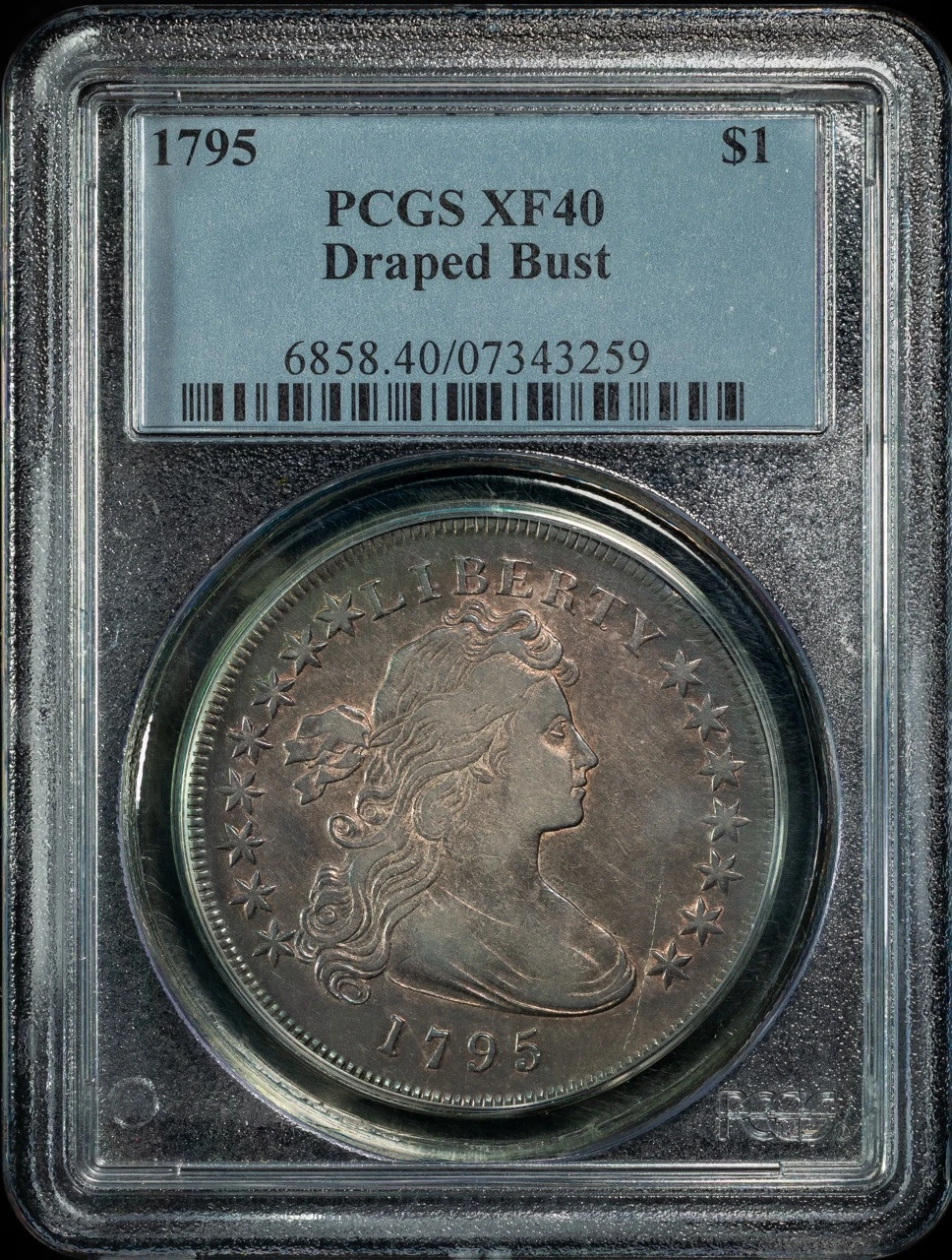 1795 Silver Dollars Draped Bust PCGS XF-40 Draped Bust, Centered