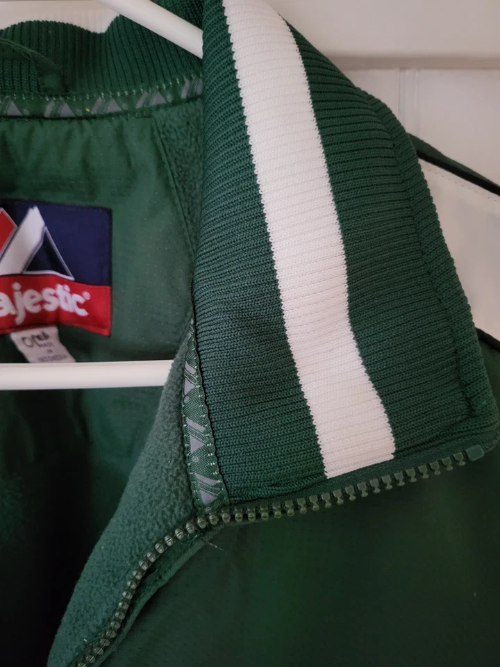 Majestic Michigan State Spartans University MSU Coat Jacket Sz XL Preowned EUC - Imagem 4 de 4