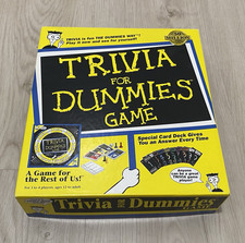 Trivia For Dummies Board Game Vintage 1998 Pr...