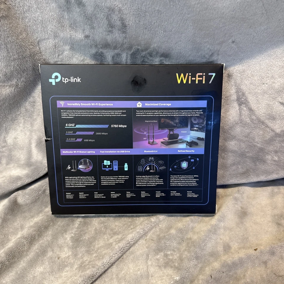 TP-Link BE9300 WiFi 7 PCIe Card for Desktop PC Tri-Band - Image 2 of 4