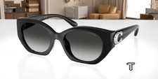 COACH HC8407U 50023C Cw194 Black Grey Gradient 52 mm Women's Sunglasses