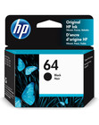 HP #64 Black Ink Cartridge 64 N9J90AN NEW GENUINE