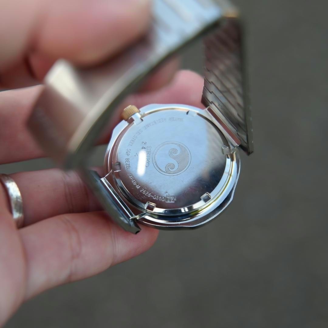 Excellent SEIKO Silver Wave Vintage 80s Santos Style … - Gem