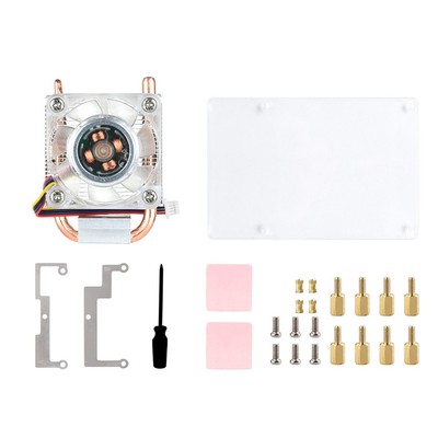 ICE CPU Turm Lüfter vertikal für Pi 5 5 Kühler U-Form Kupferrohr 5080