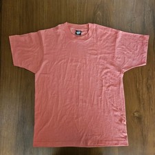 LARGE Vtg Screen Stars Best Blank Single Stitch T Shirt Made In USA Coral/Salmon