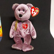 Ty Beanie Baby - Signature Bear 2000 Purple - New with Tag
