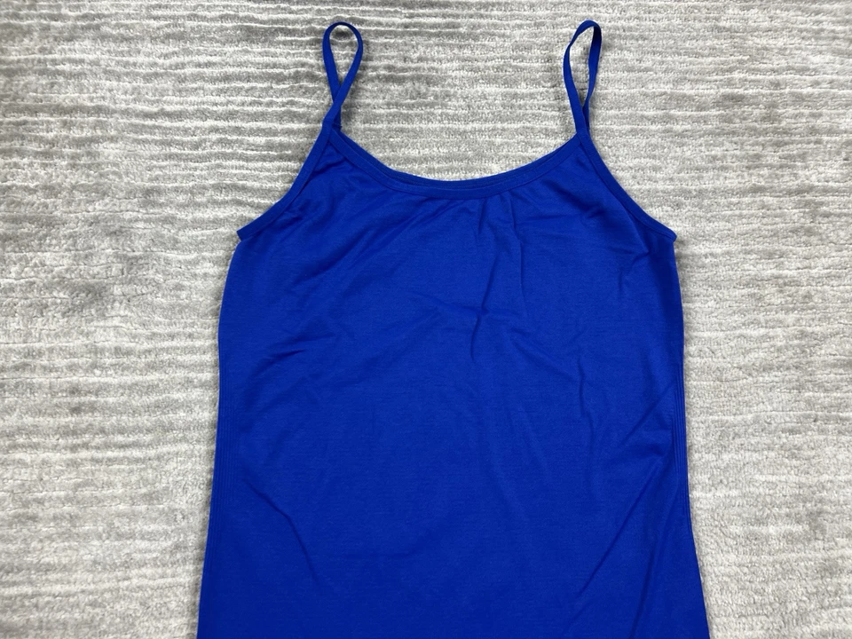 Worthington Top 女式 S/M 蓝色吊带无袖尼龙混纺 — 第 2/4 张图片